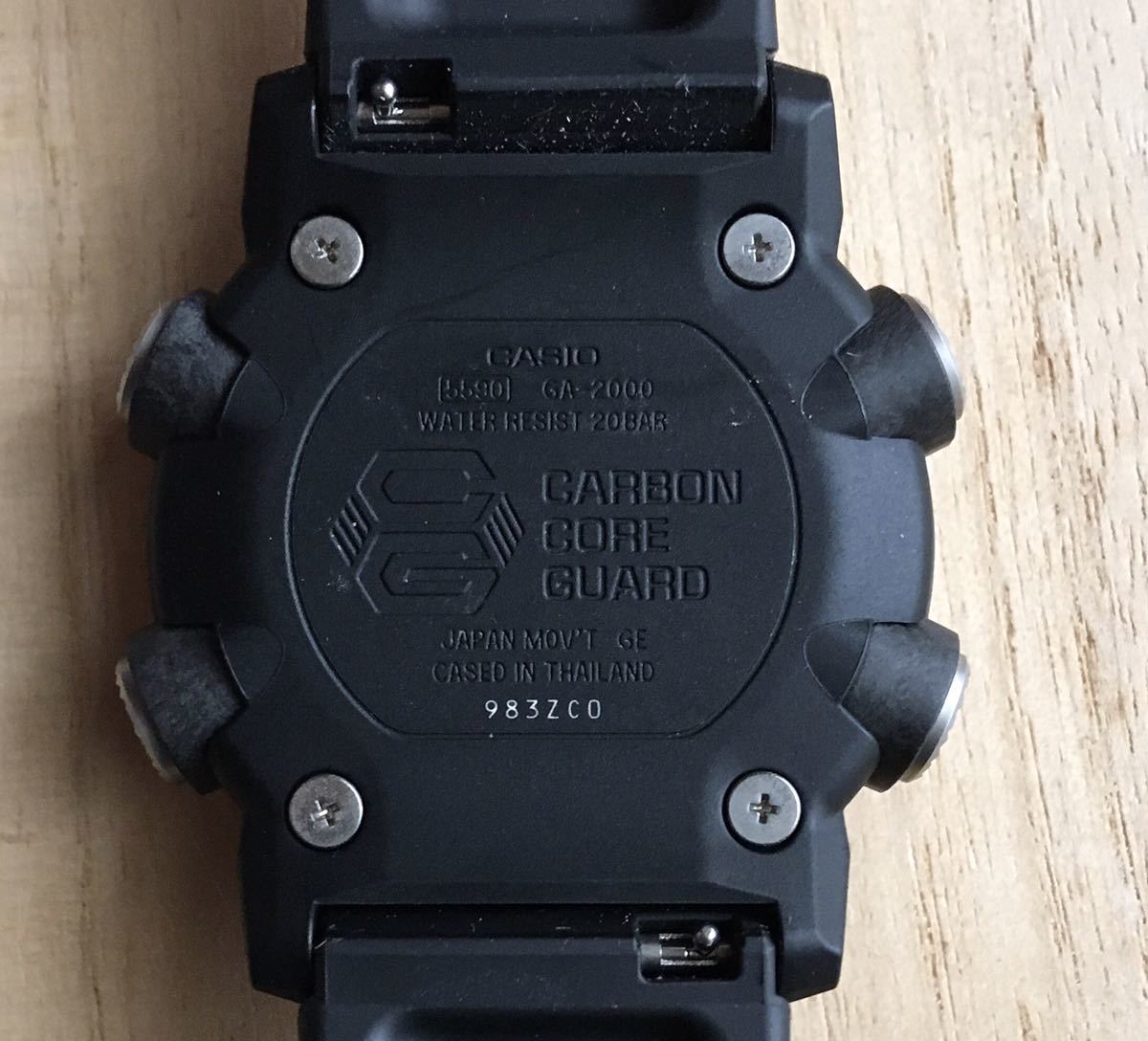 新品同様/箱付] カシオ CASIO G-SHOCK GA-2000-5A カーキ カーボン