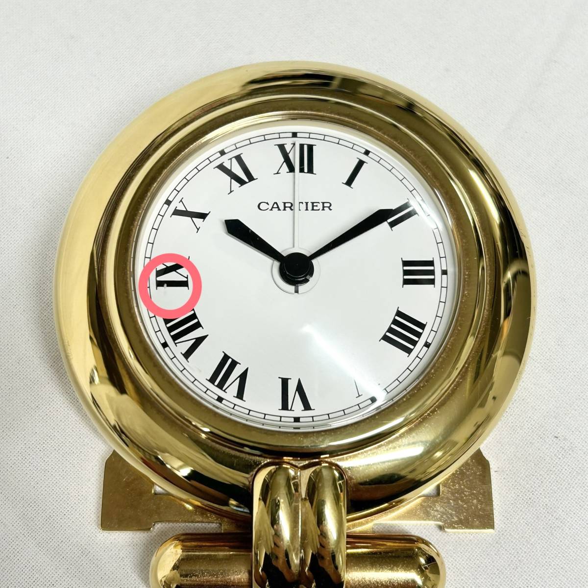 1円 1円 Cartier カルティエ コリゼ トラベルクロック クオーツ 腕時計 