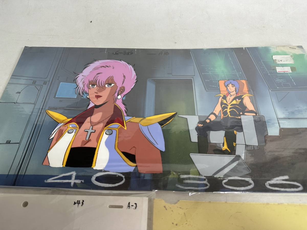 機動戦士ガンダム セル画5枚セット マシュマーとイリア背景付き 