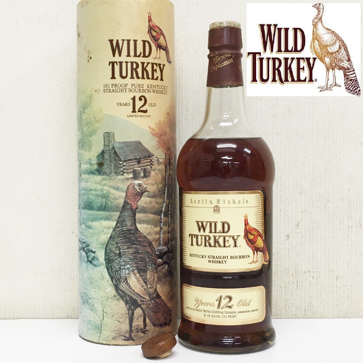 ワイルドターキー WILD TURKEY 旧 12年 希少 バーボンウイスキー 箱