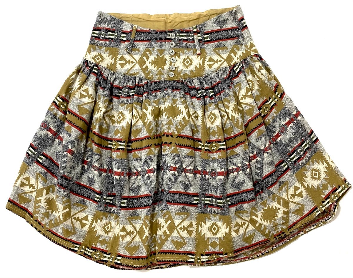 極美品 KAPITAL キャピタル ボトムス パンツ キュロットスカート ハーフパンツ 柄 模様 size0