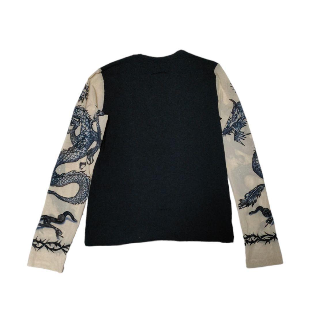 sacai jean paul gaultier ゴルチエ タトゥースキン長袖Tシャツ 龍