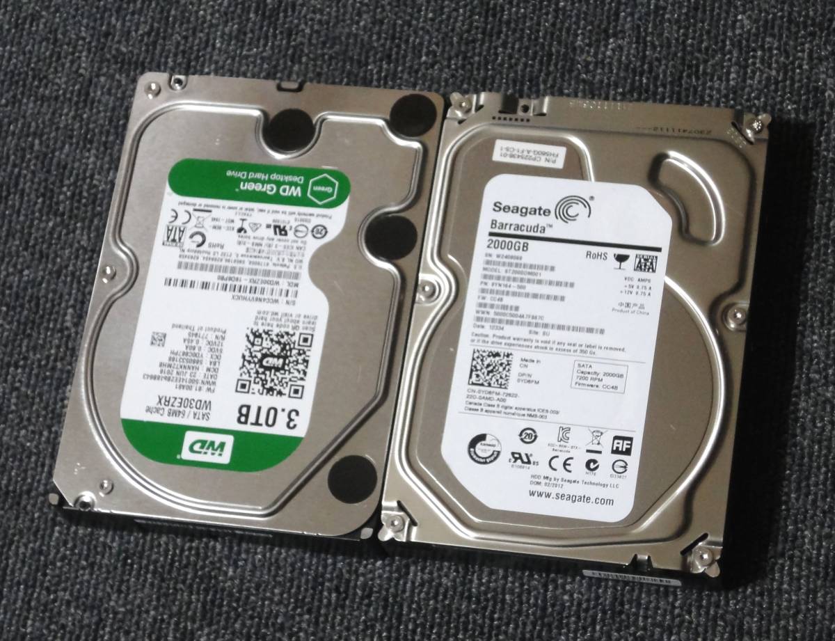 ■2台セット■3TB/2TB■S-ATA■3.5インチ■