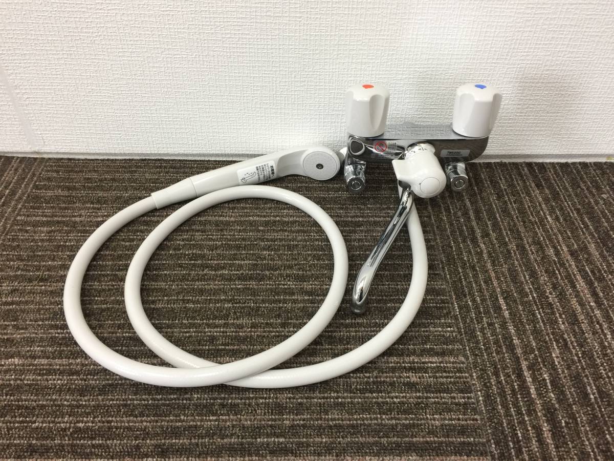 【中古】TOTO 2ハンドル混合水栓(壁付きタイプ)「TMS20C」☆水洗蛇口☆キッチン・浴室用☆☆直接引き取り可
