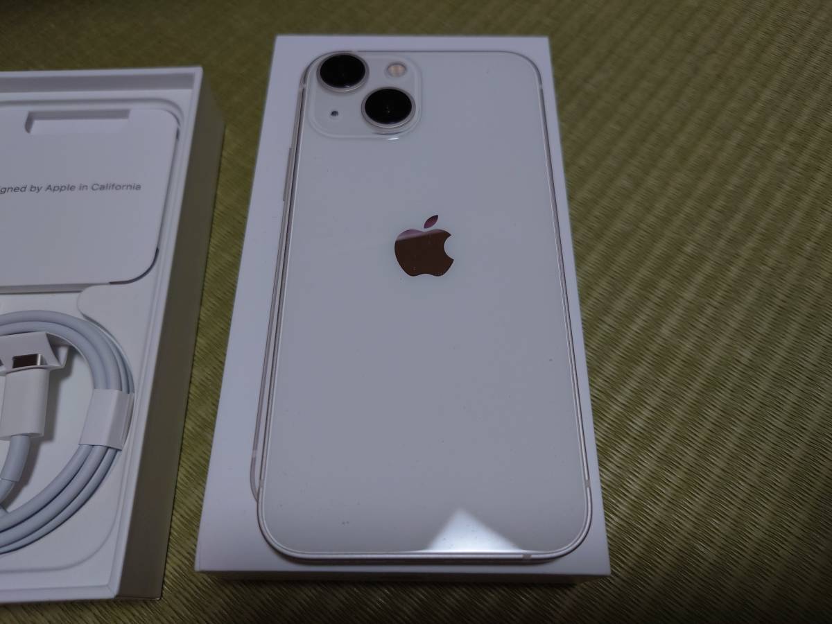 iPhone 13 mini スターライト 128 GB その他（△▽Apple iPhone