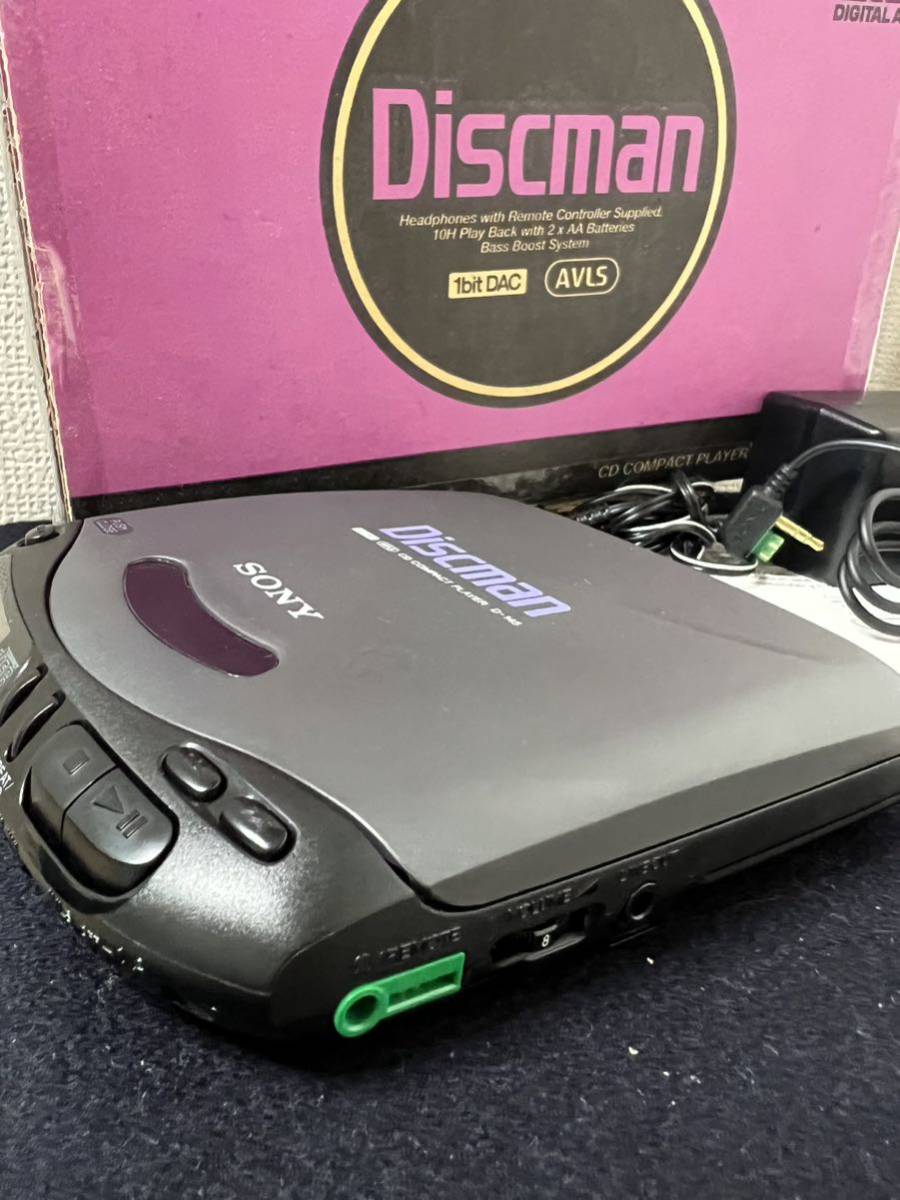 動作品 SONY WALKMAN ポータブルCDプレーヤー D-145 箱、説明書