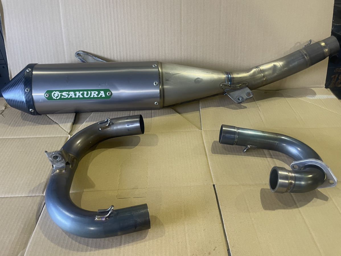 サクラレーシングマフラー 2018年式 YZ250Fに使用 SAKURA MUFFLER