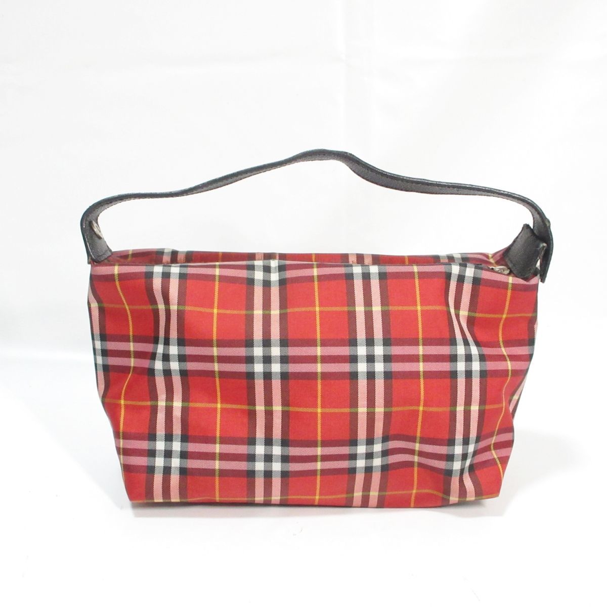 良品 BURBERRY バーバリー ノバチェック柄 ハンドバッグ ミニトート 