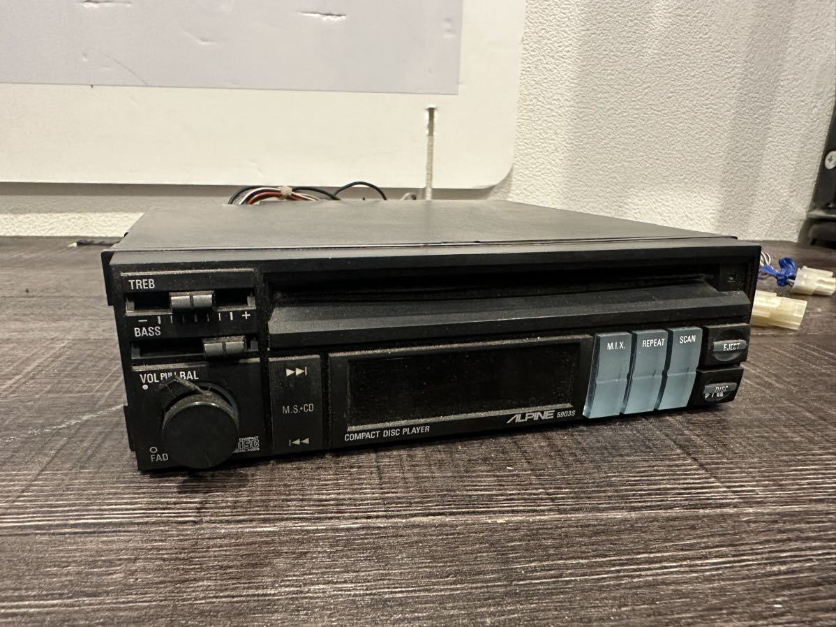 中古】CDプレーヤー ALPINE アルパイン 5903S CDデッキ カーオーディオ
