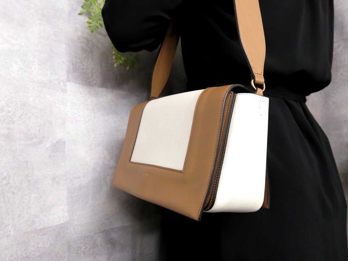 ○超美品○CELINE セリーヌ○フレーム○カーフ レザー 本革 
