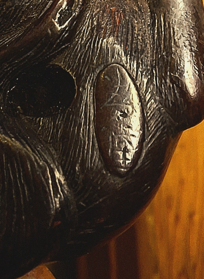 子犬 仔犬 根付 江戸時代 為隆銘 tametaka netsuke 名古屋スクール