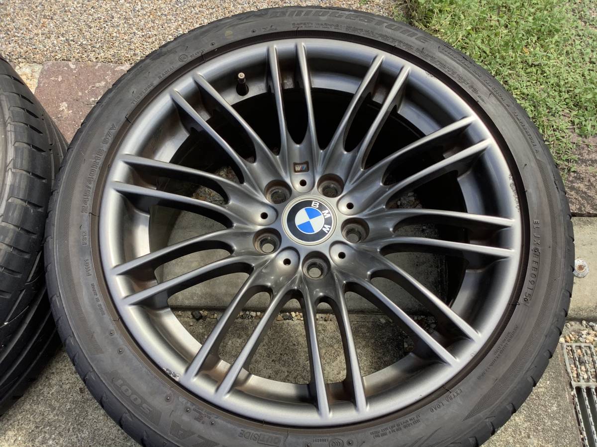 希少 BMW M3 純正 18in 8.5J+29 9.5J+23 PCD120 ダブルスポーク 4本 