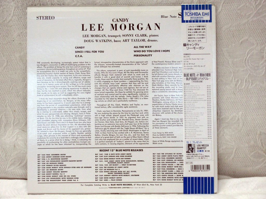 Note | Blue candy」レコードの落札相場 morgan 「lee Yahoo