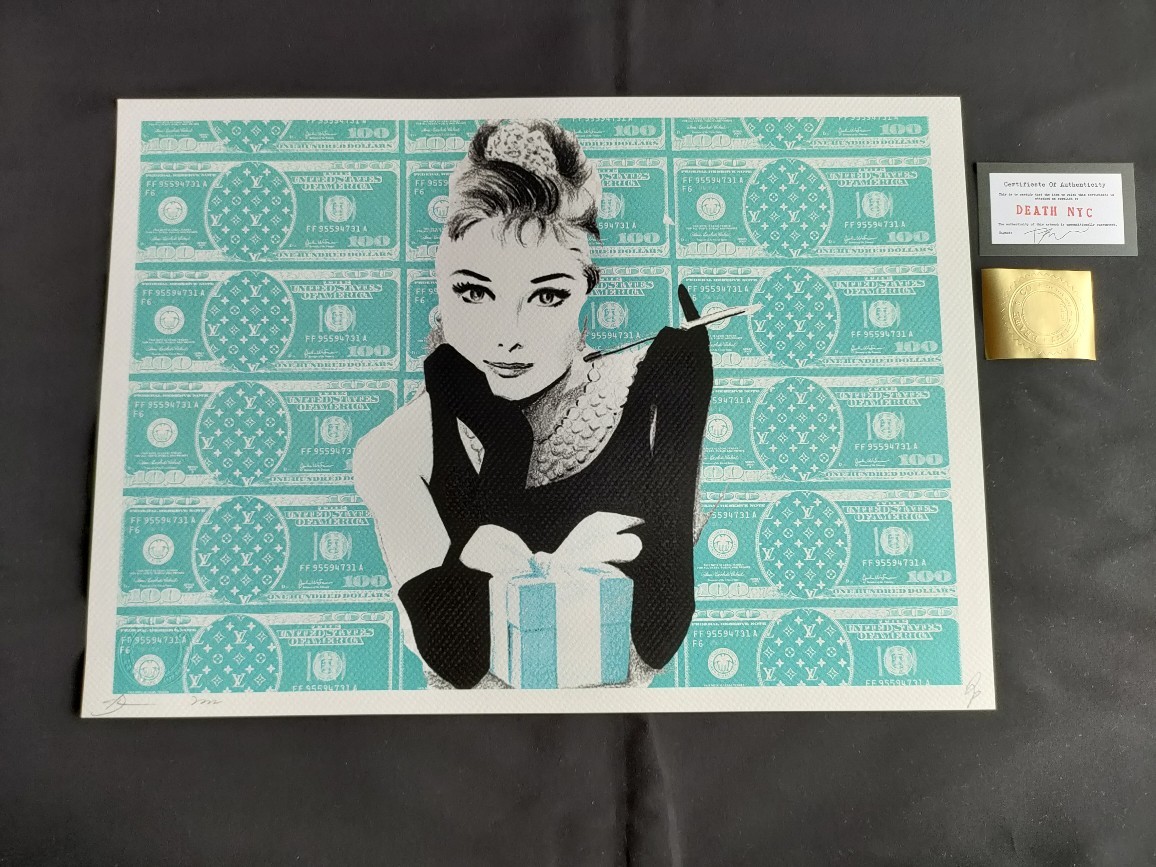 世界限定100枚 NYC アートポスター 3 Audrey Hepburn オードリー