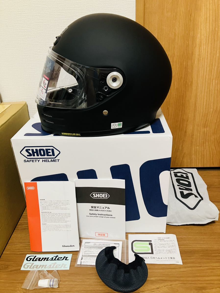 SHOEI フルフェイス 超美品 SHOEI グラムスター マットブラック L