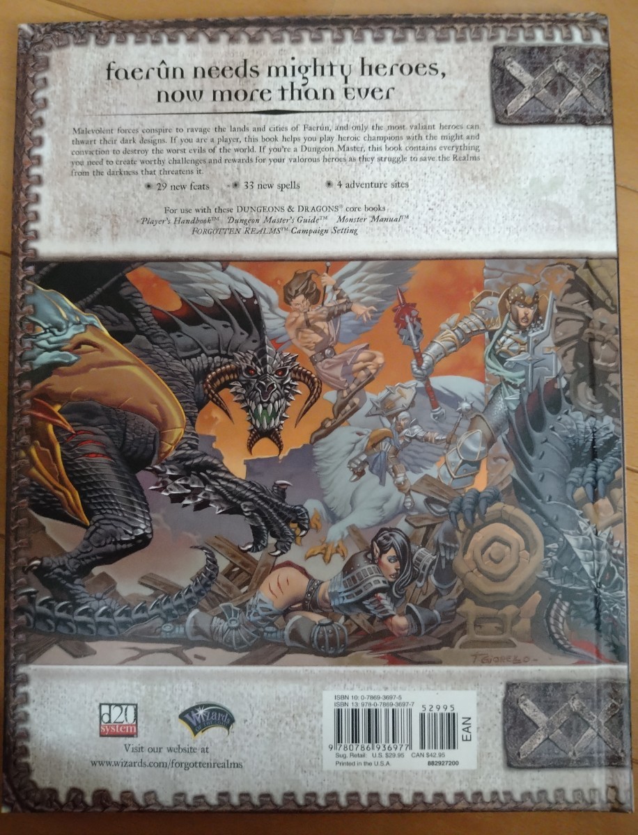 TRPG D&D 3.5版 英語版 Forgotten realms champions of valor 【公式通販】