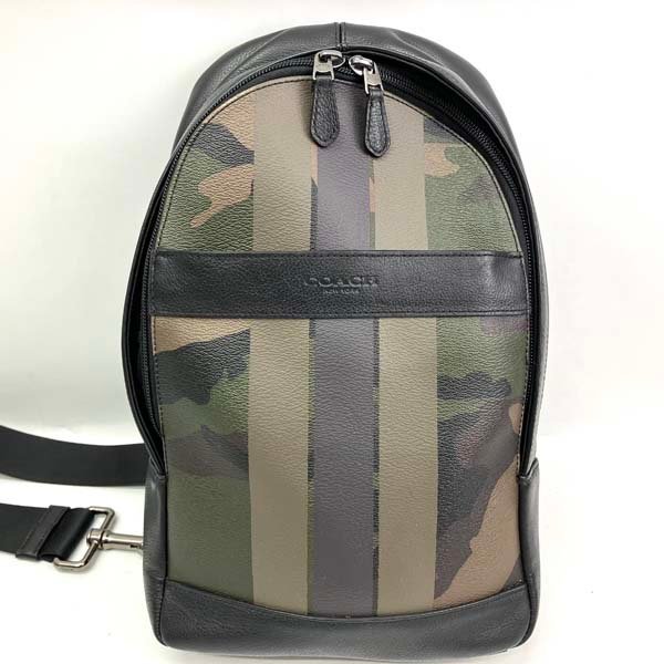 t）コーチ COACH ボディバッグ ワンショルダーバッグ F59895 迷彩柄