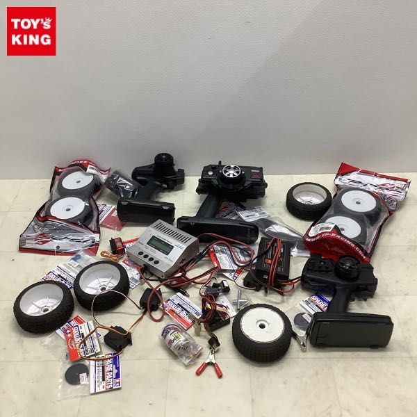 1円〜 訳あり ジャンク RC ラジコン サンワ 送信機 M11 タイヤ TRF201 48 ピッチスパーギヤ 79T 他 ジャンク 1円〜 訳あり