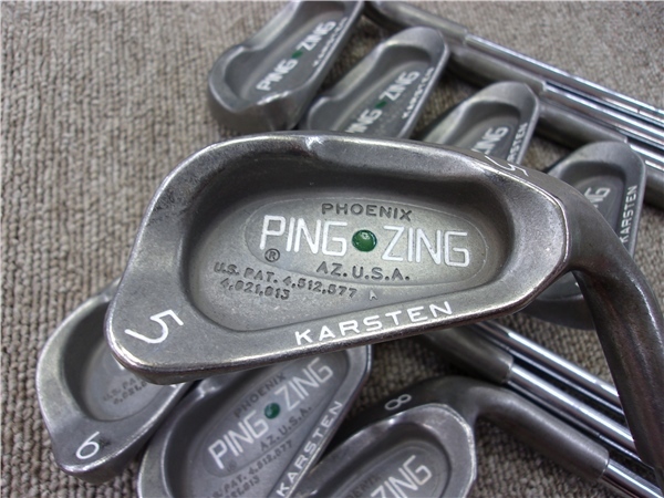 訳あり特価 / 名器 ★ ピン/ PING ZING ( 8本セット / 5I～9I、W 、SW、LW ) ★ ライ角ドットカラー （グリーン）　　 *MP@1*S*011