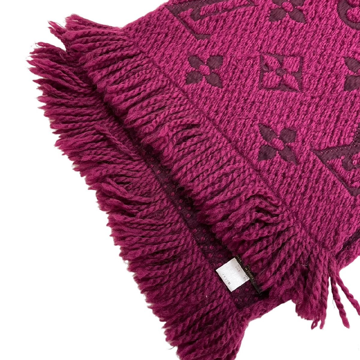 LOUIS VUITTON ルイヴィトン エシャルプ・ロゴマニア マフラー ウール 