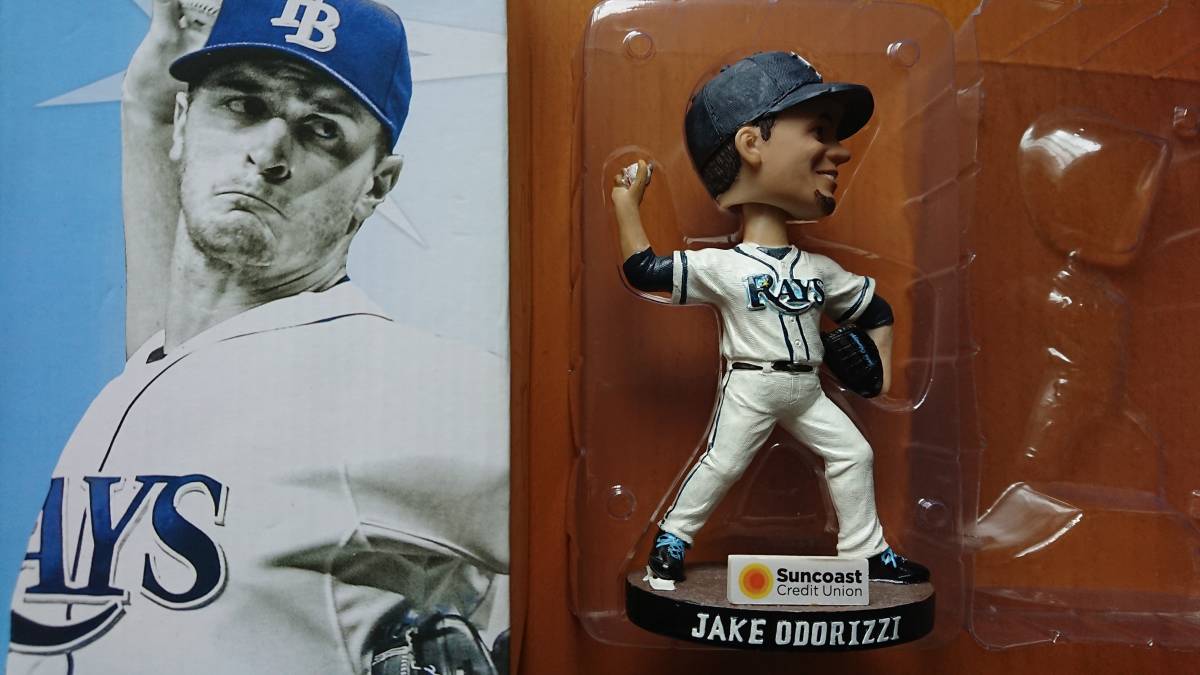 MLB　タンパベイ・レイズ　#23　ジェイク・オドリッジ　ボブルヘッド　未使用品
