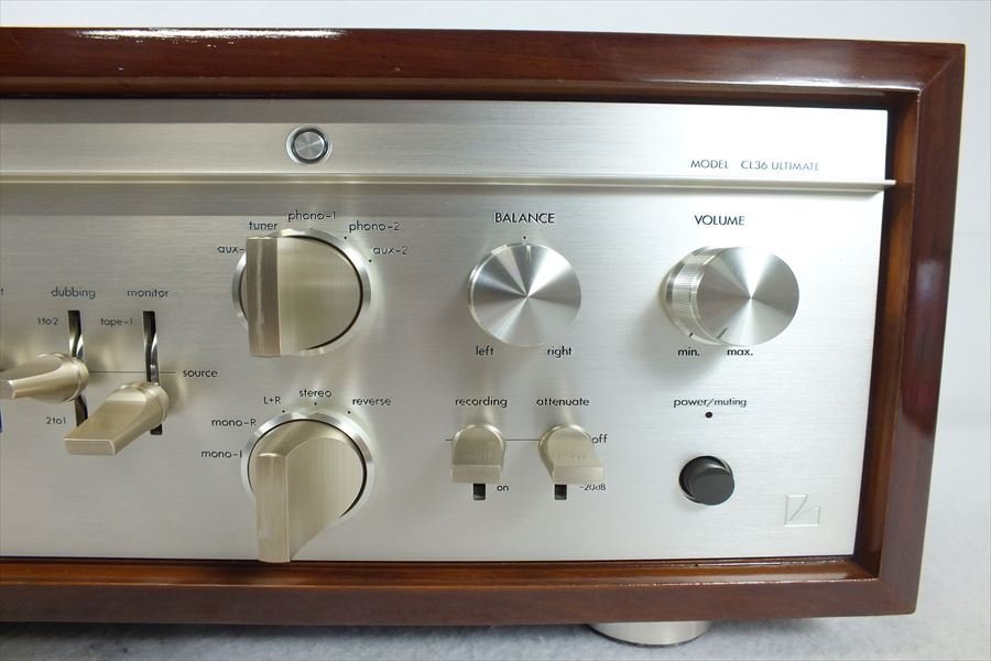 ☆ LUXMAN ラックスマン CL36 ULTIMATE アンプ 動作確認済 音出しOK