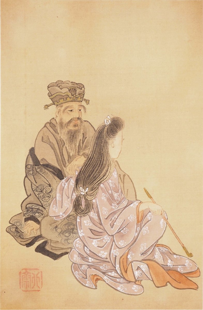 鍾馗 葛飾 北斎 模写 葛飾北斎 鍾馗図 掛軸 日本画 掛け軸の落札情報詳細 -