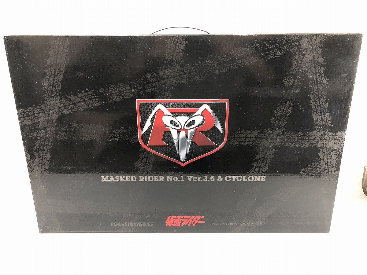 フィギュア RAH リアルアクションヒーローズ DX 仮面ライダー旧1号 Ver.3.5＆サイクロン号 開封保管品[327192