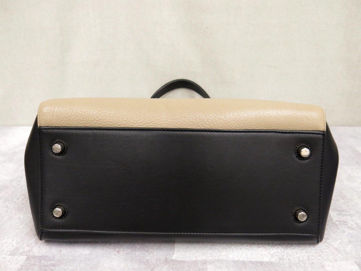 超美品○CELINE セリーヌ○EDGE エッジ○カーフ レザー 本革○バイ 