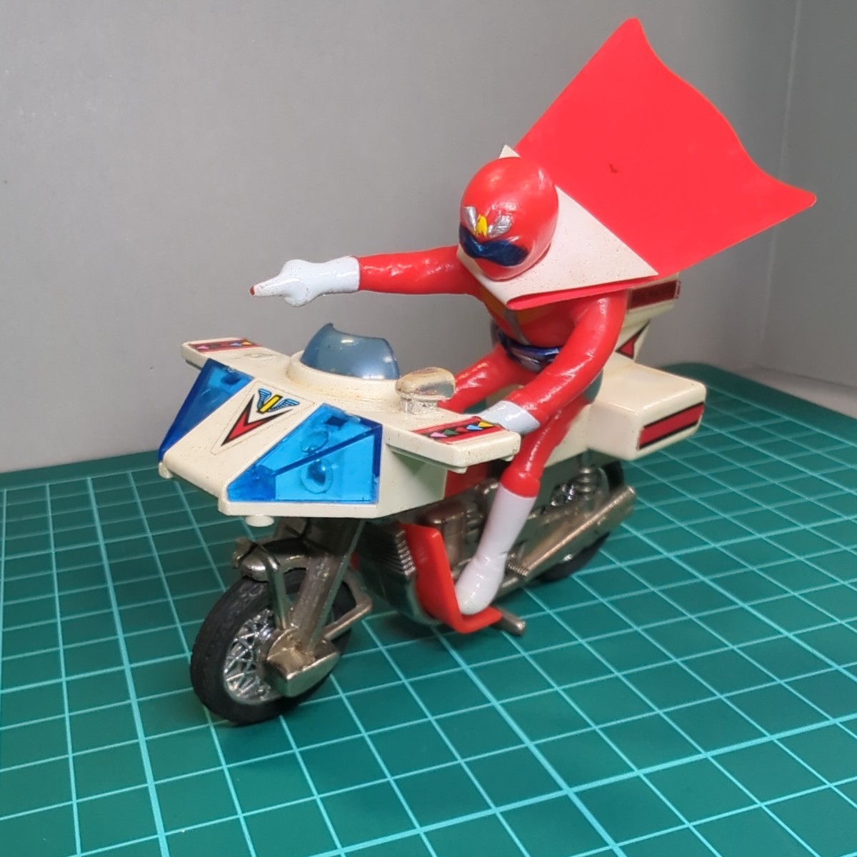 当時物 秘密戦隊ゴレンジャー アカレンジャー 超合金バイク ポピー 