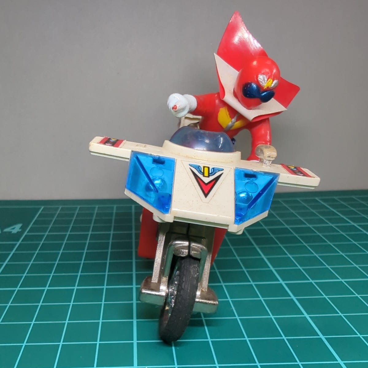 当時物 秘密戦隊ゴレンジャー アカレンジャー 超合金バイク ポピー 