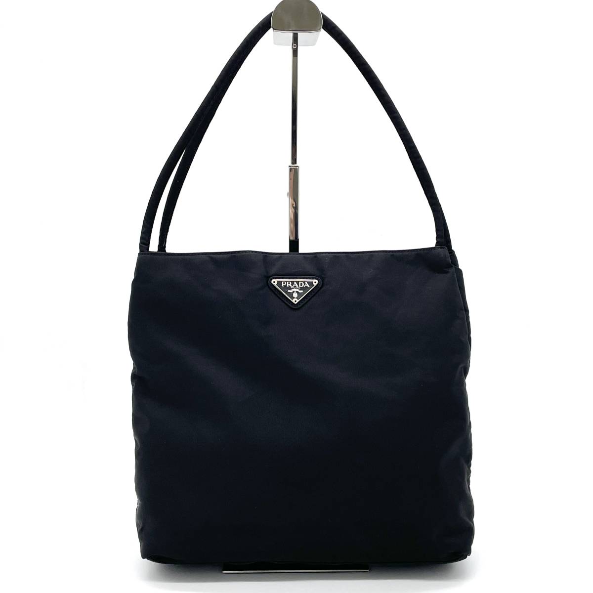 1円 美品 PRADA プラダ ポコノ テスートナイロン トートバッグ