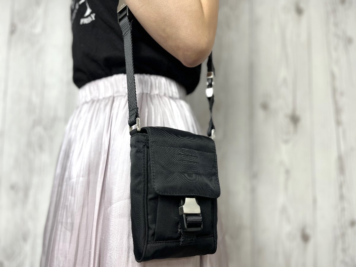 1円 □美品□ PRADA プラダ テスートナイロン ハンドバッグ トート