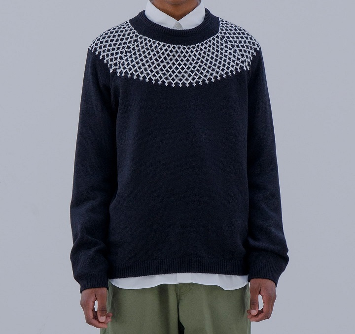 uniform experiment 23AW RBG CREWNECK KNIT サイズ 3 ブラック 新品未 