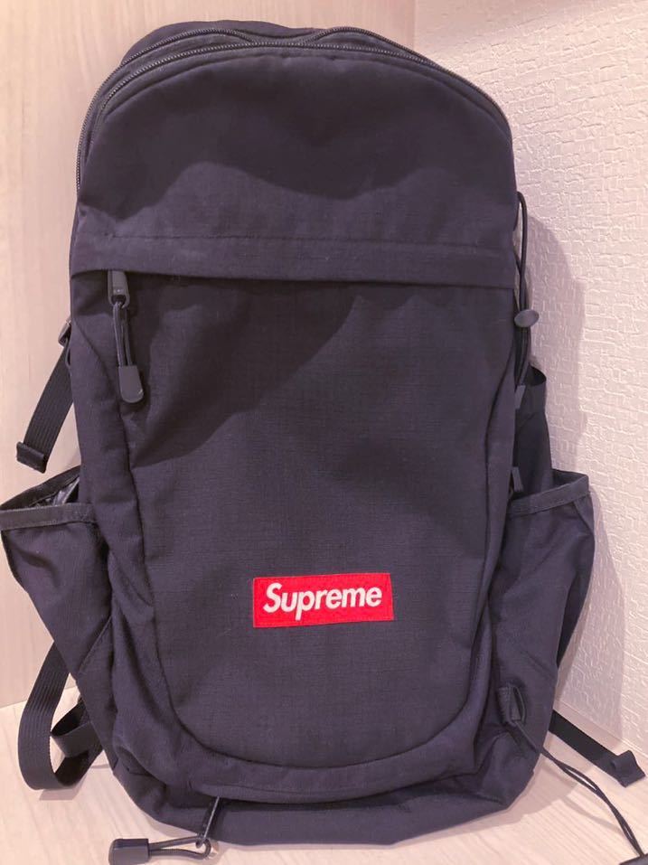 Supreme ボックスロゴ バックパック 希少品 収納式レインカバー