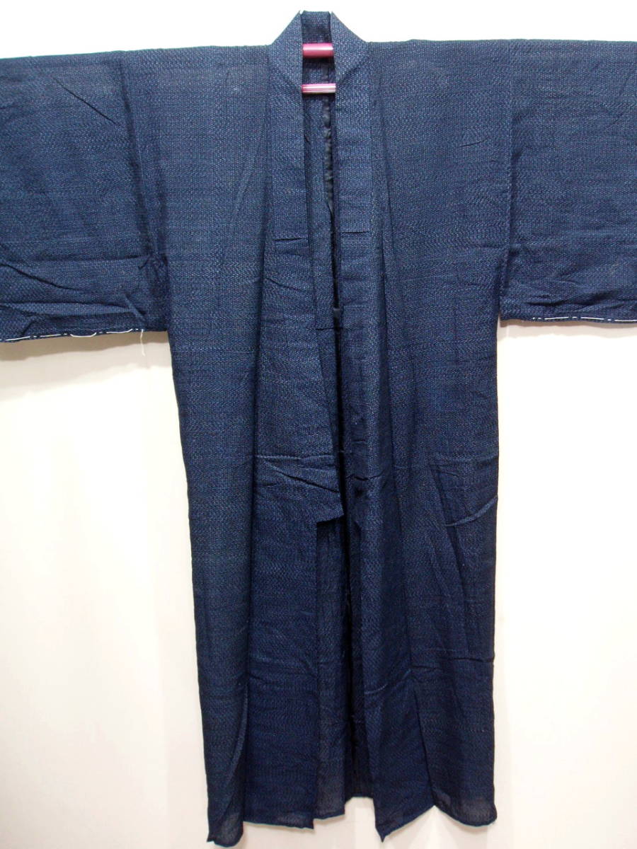 M42586【生地取り用 リメイク用 綿 単衣 絣】 男 着物