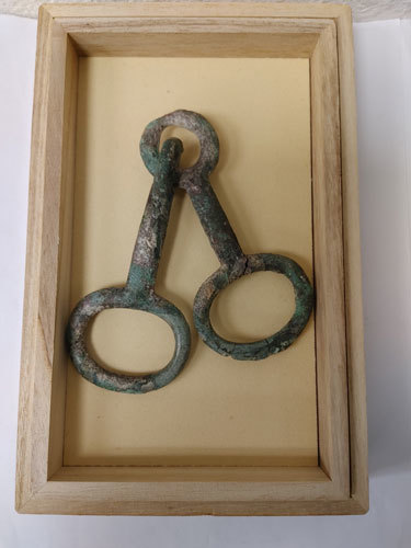 古墳期　青銅製 馬具 轡(くつわ)　はみ　豪族の権威の象徴品　検　古墳金銅製品須恵器翡翠勾玉弥生縄文古墳埴輪土偶