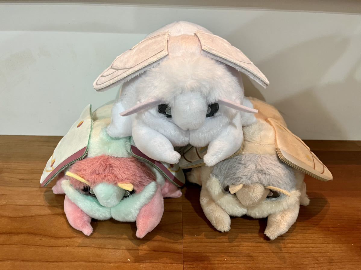 期間限定値下げ中モスのいる日常 カイコ系モス ぬいぐるみ3点セット モス