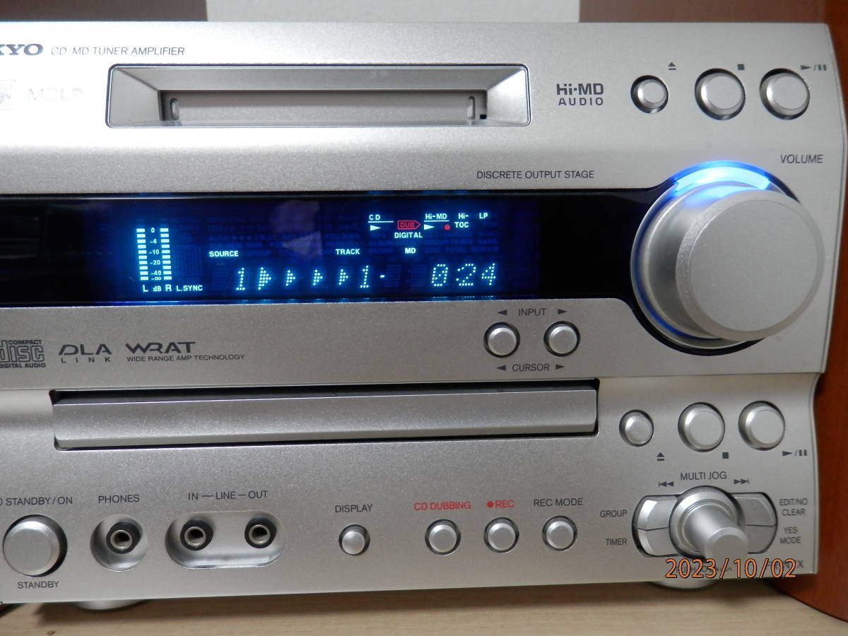 ONKYO オンキョー CD/Hi-MDコンポ FR-N7X 動作確認済み リモコン付です
