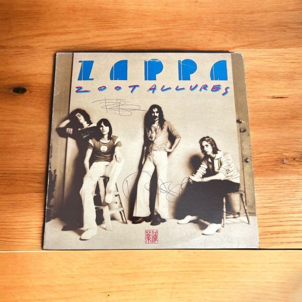 フランク•ザッパFRANK ZAPPA サイン入りレコード Frank Zappaフランク・ザッパ Terry Bozzioテリー・ボッツィオ 直筆