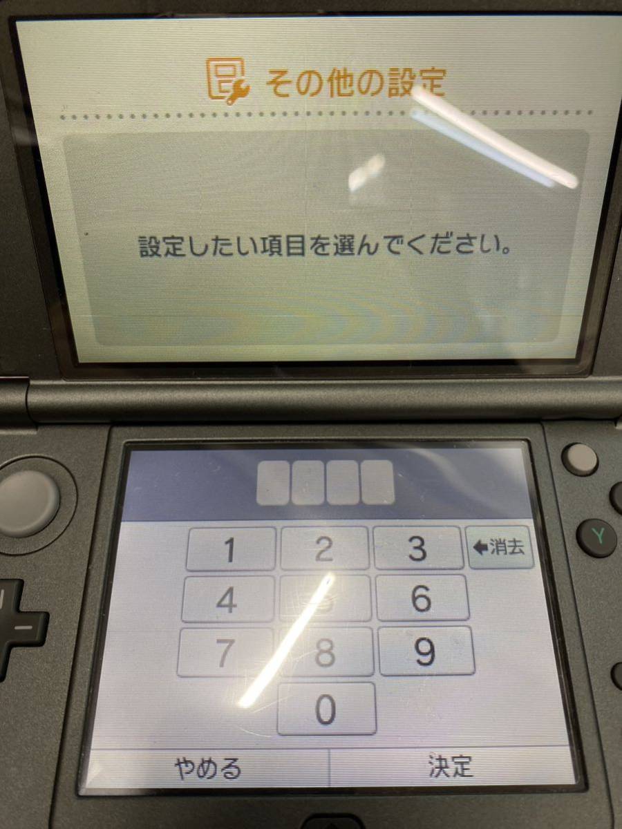 【お得，定番】 美品　Newニンテンドー3DS LL 本体のみ　パスワードあり　中古現状品　状態良好　(60s)