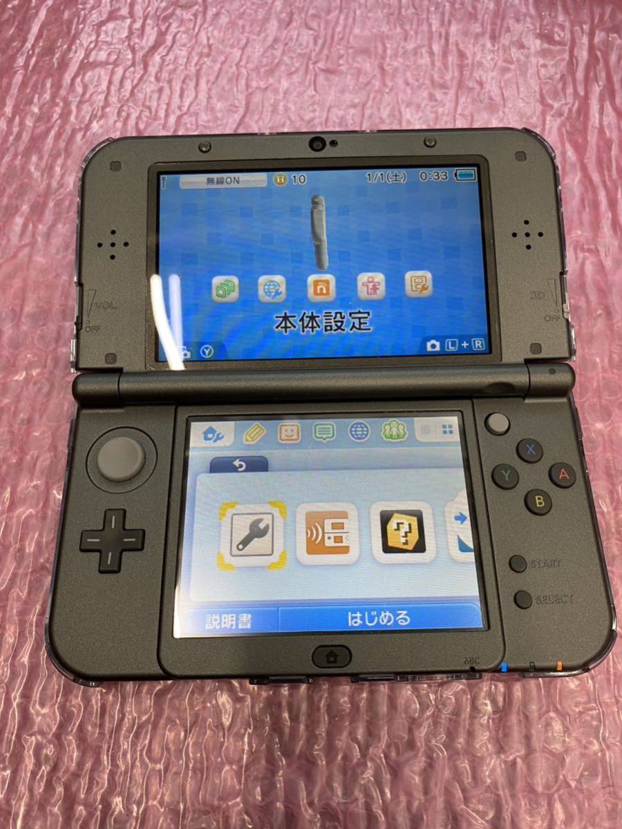 【お得，定番】 美品　Newニンテンドー3DS LL 本体のみ　パスワードあり　中古現状品　状態良好　(60s)
