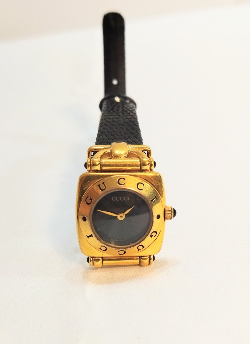 050707 238128 GUCCI グッチ 8900L デイト ラウンド クオーツ 黒文字盤
