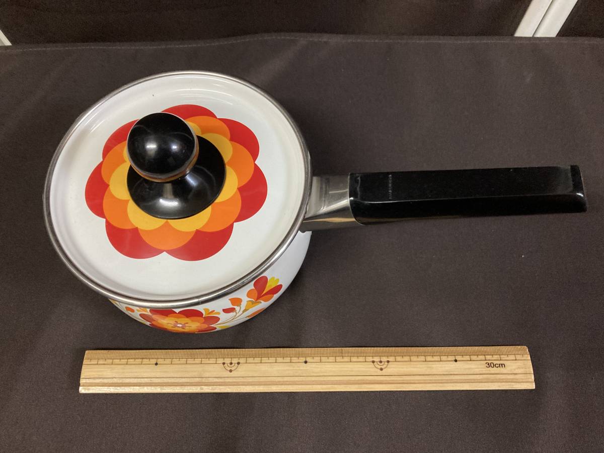 2025年最新Yahoo!オークション MARUBISHI マルビシ◇ホーロー片手鍋 16