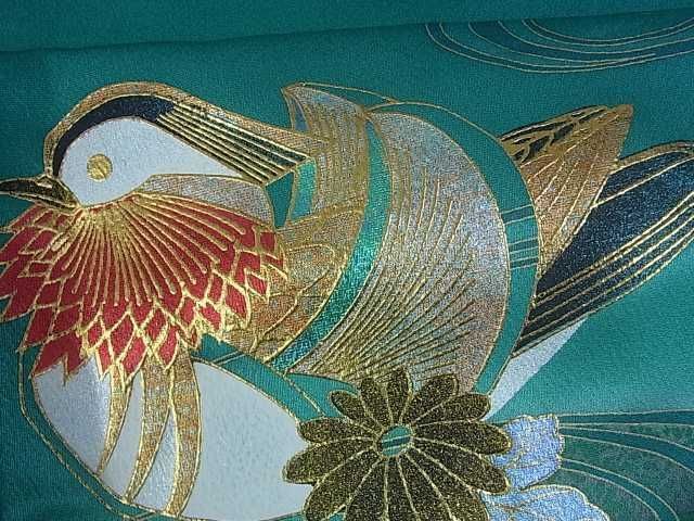 平和屋2□豪華振袖 流水鴛鴦草花文 金銀彩 逸品 ar4940 【公式通販】