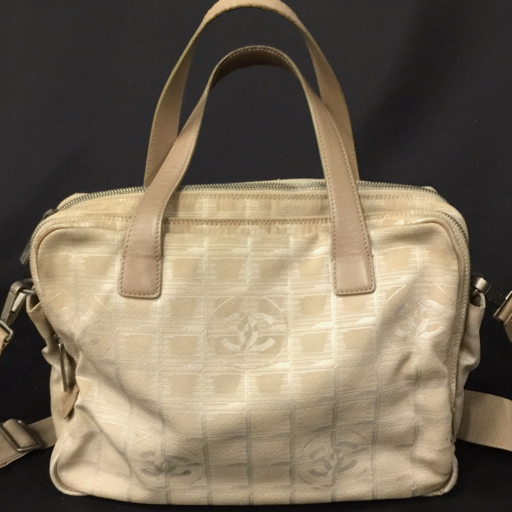 【セール，本物保証】 シャネル ニュートラベルライン 2WAYバッグ ナイロン ショルダーバッグ ハンドバッグ ベージュ CHANEL(ショルダーバッグ)｜売買されたオークション情報、yahooの商品情報をアーカイブ公開 - オ かばん、バッグ