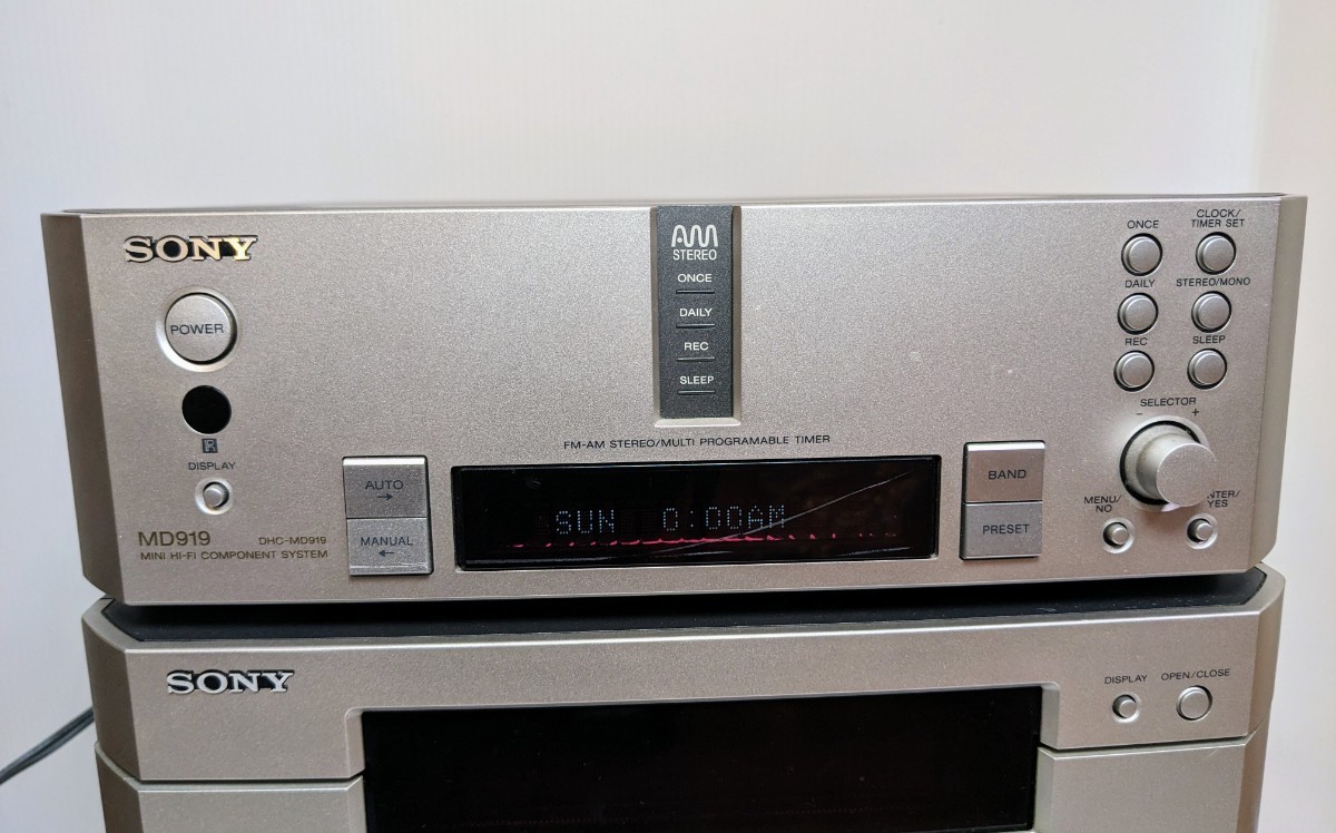 SONY TA-MS919/MDS-MS919/ST-MS919 ジャンク ジャンク品 SONY ST-MS919 TA-MS919 MDS-MS919 CDP-MS919 MD/CD