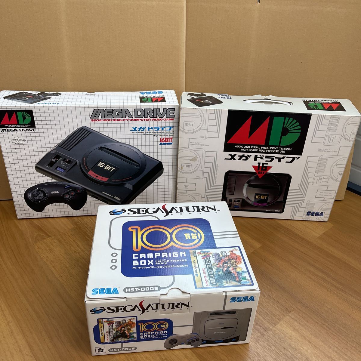空箱】SEGA セガ メガドライブ MEGA DRIVE セガサターン 取説・箱のみ 
