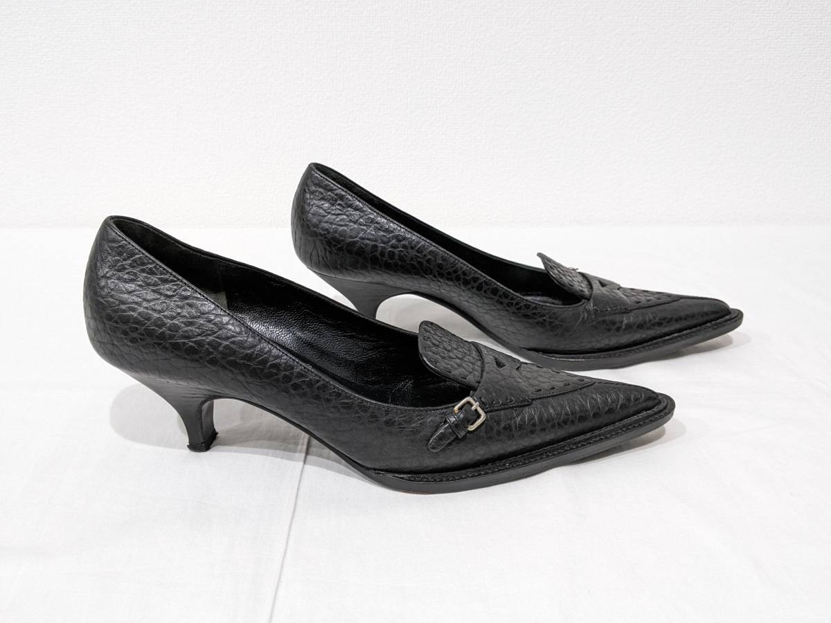 15988 1円 PRADA プラダ ポインテッドトゥ パンプス 2211C 37 サイズ 