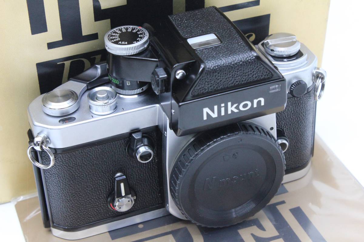 【送料無料１円～／希少／超美品】 ニコン Nikon 最初期 F2 フォトミック ボディ シルバー 716万番 元箱 取説 MT3928